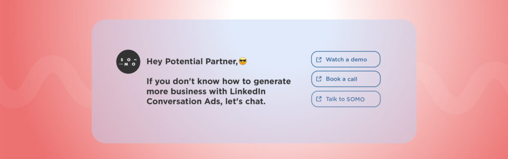 LinkedIn Conversation Ads Banner