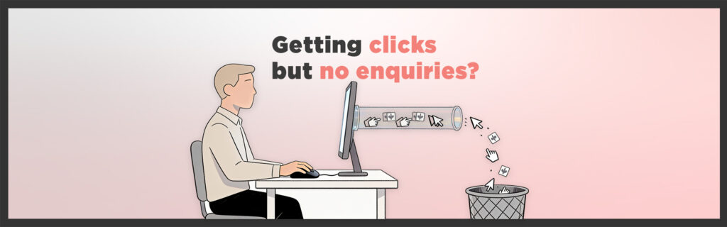 google ads clicks with no enquiries